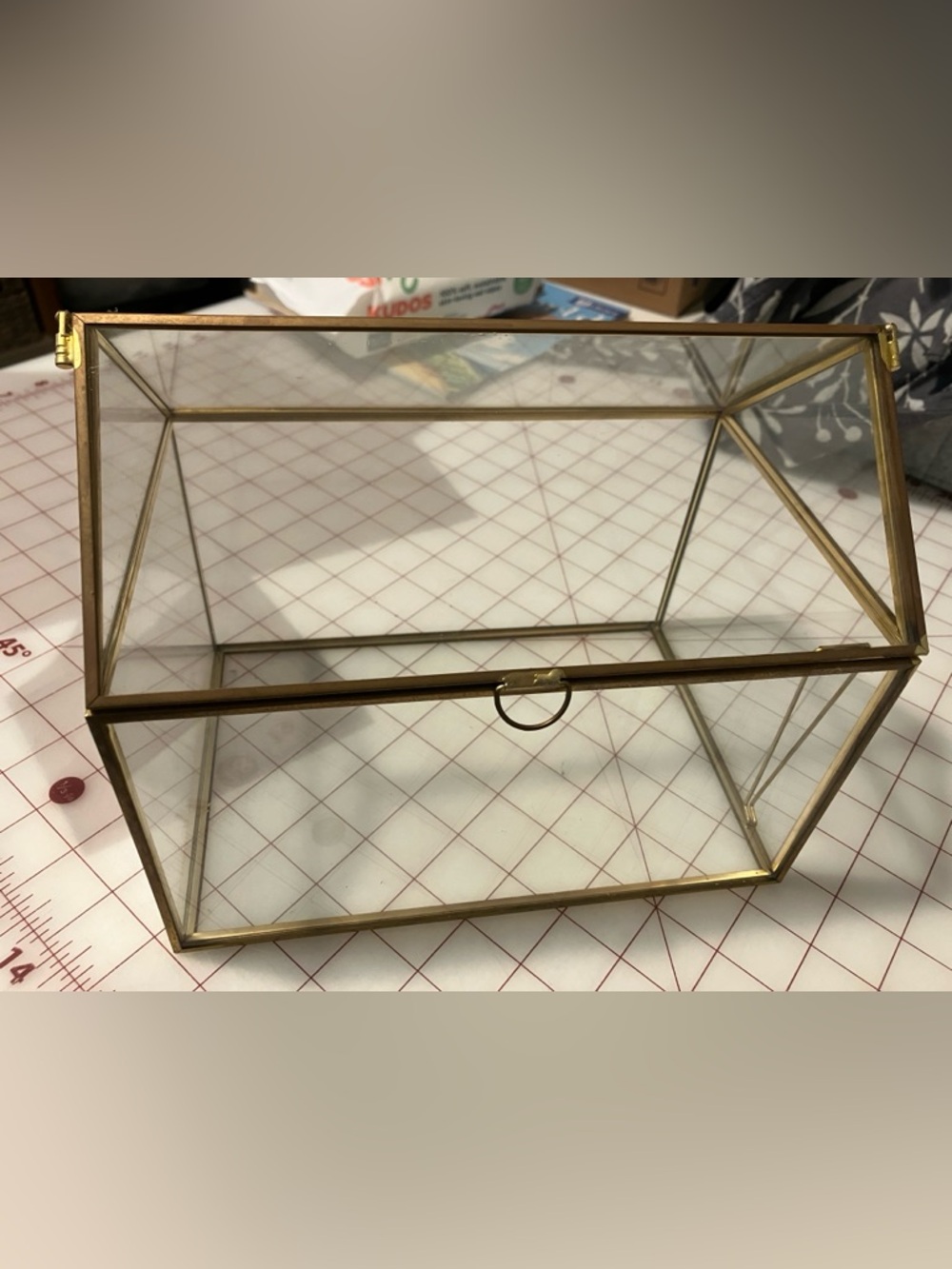 Glass Terrarium Card Box Display